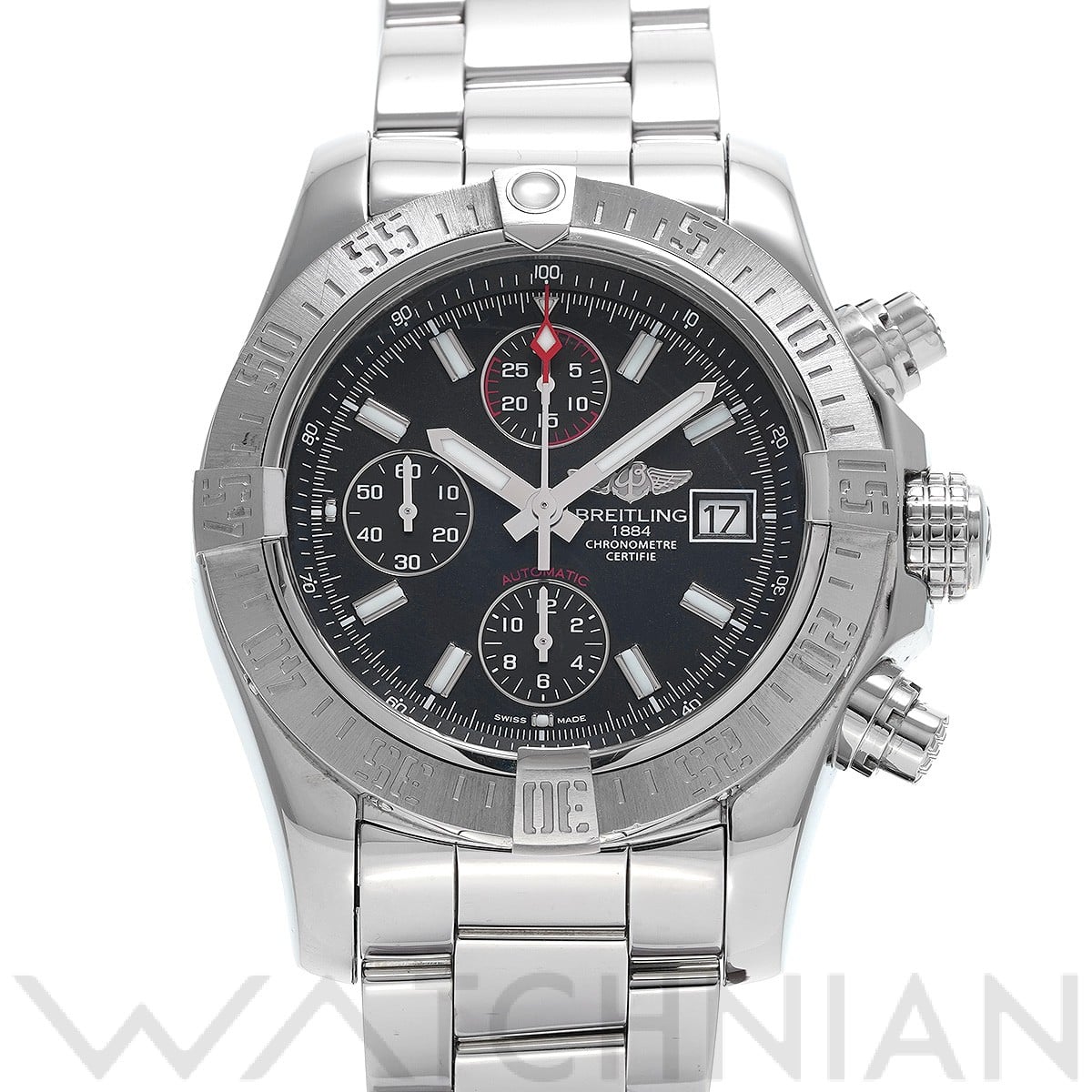 ブライトリング / BREITLING アベンジャーII A13381111B1A1 ブラック メンズ 時計 【中古】【wristwatch】