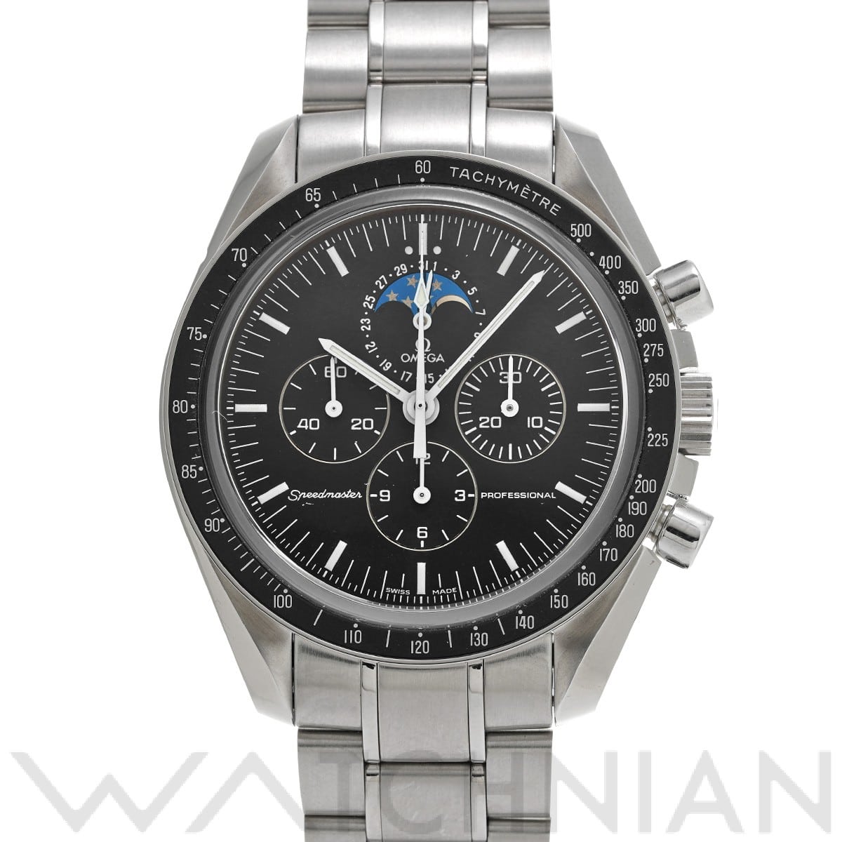 オメガ / OMEGA スピードマスター ムーンウォッチ ムーンフェイズ 3576.50 ブラック メンズ 時計 【中古】【wristwatch】