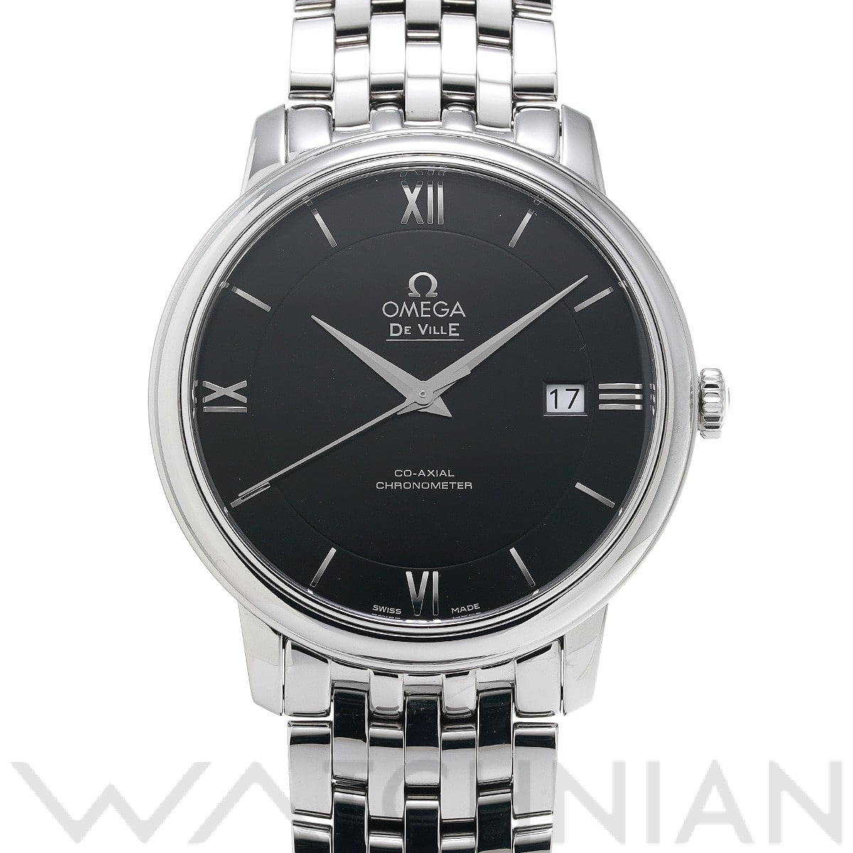 オメガ / OMEGA デ・ヴィル プレステージ コーアクシャル 424.10.40.20.01.001 ブラック メンズ 時計 【中古】【wristwatch】