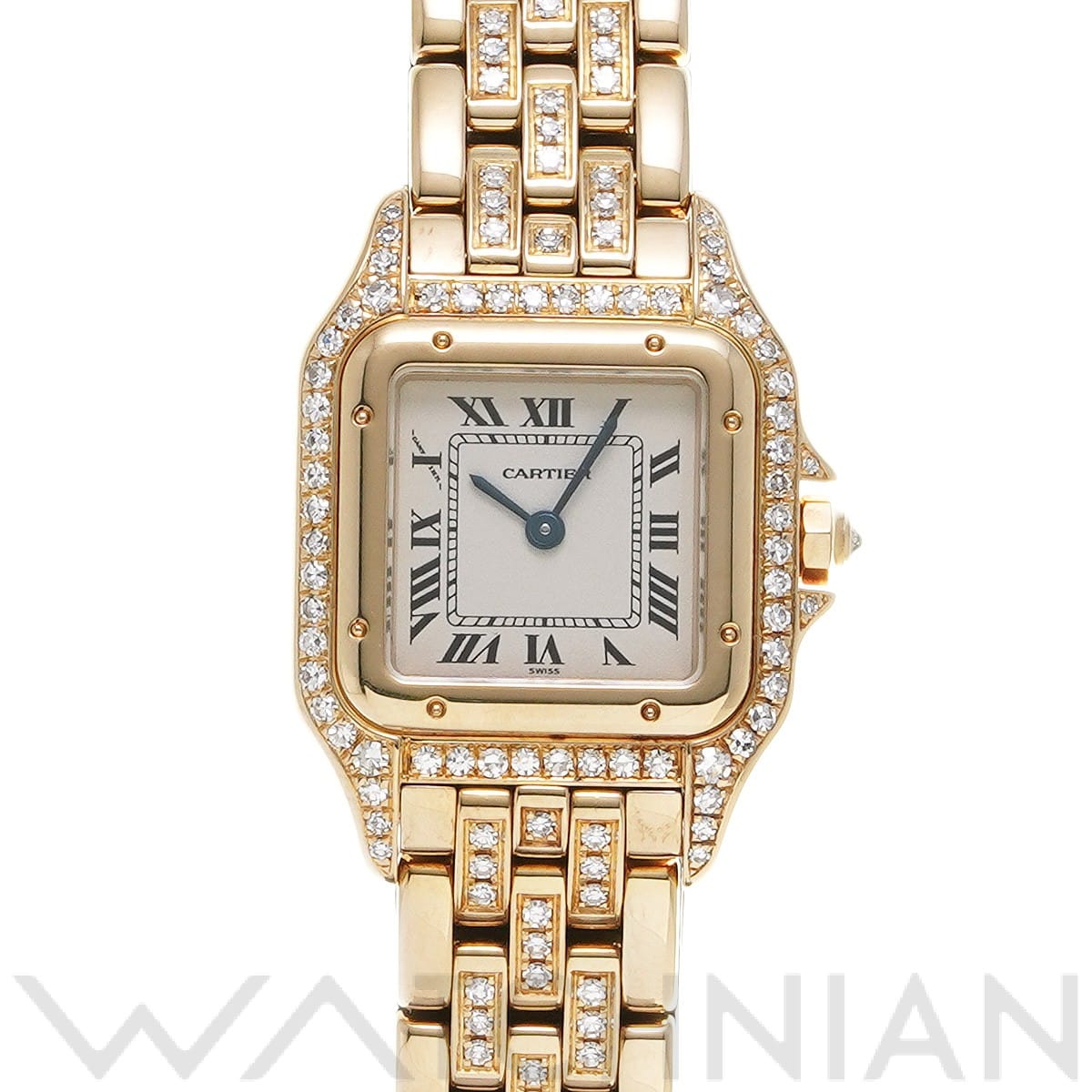 カルティエ パンテール ドゥ カルティエ SM 128000M シルバー レディース 時計 【中古】【wristwatch】