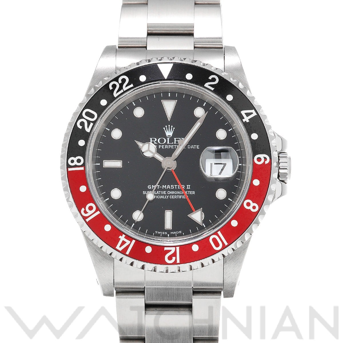 ロレックス GMTマスターII 16710 ブラック メンズ 時計 【中古】【wristwatch】