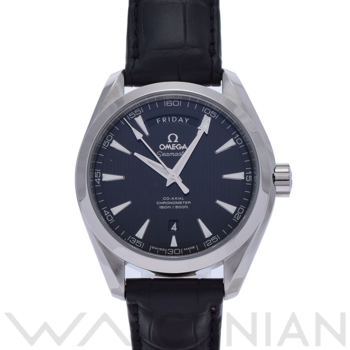 シーマスター アクアテラ コーアクシャル デイデイト 231.13.42.22.01.001 ブラック オメガ OMEGA メンズ 【中古】
