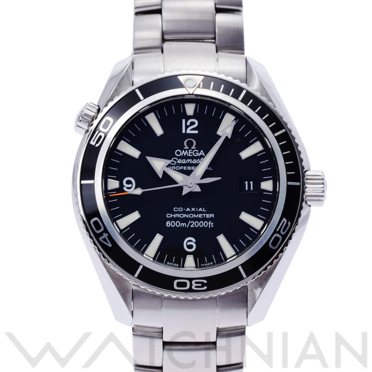 オメガ / OMEGA シーマスター プラネットオーシャン 600 コーアクシャル 2201.50 ブラック メンズ 時計 【中古】【wristwatch】