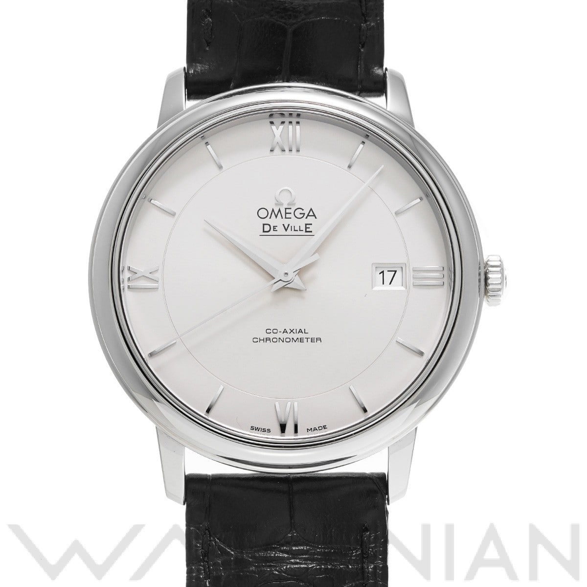 デ・ヴィル プレステージ コーアクシャル 424.13.40.20.02.001 シルバー オメガ OMEGA メンズ 【中古】