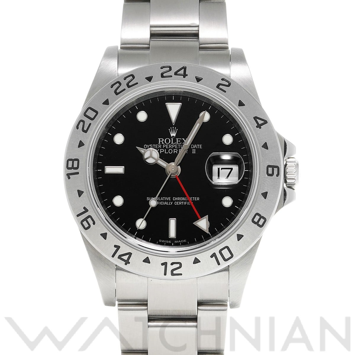 ロレックス エクスプローラーII 16570 ブラック メンズ 時計 【中古】【wristwatch】