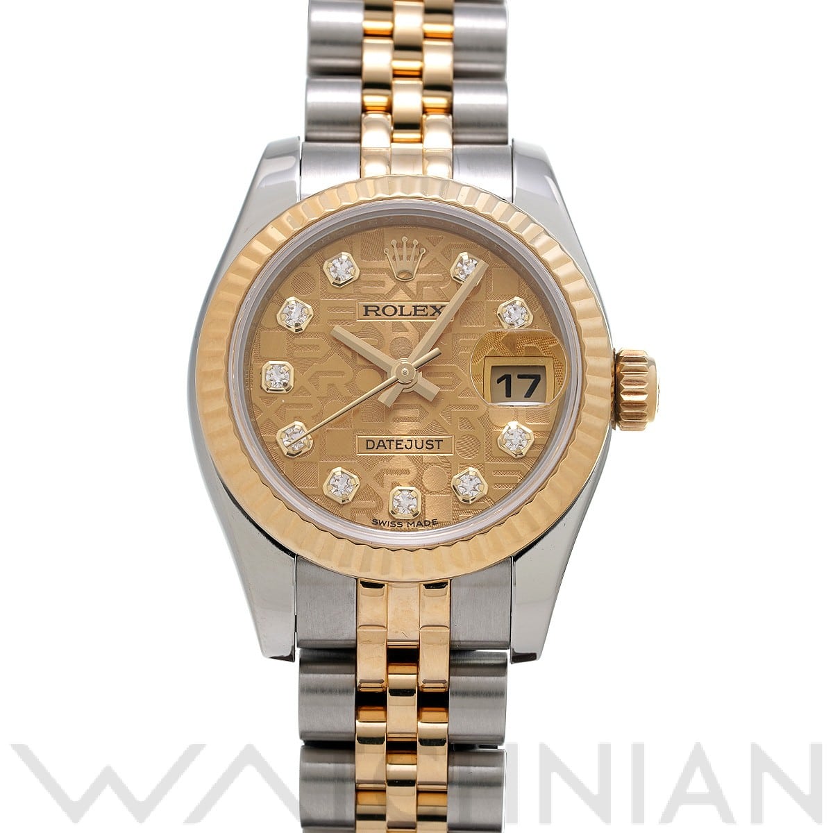 ロレックス レディ デイトジャスト 26 179173G シャンパンコンピュータ/ダイヤモンド レディース 時計 【中古】【wristwatch】