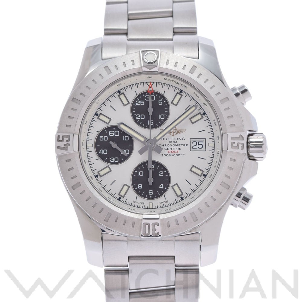 ブライトリング / BREITLING コルト クロノグラフ A1338811/G804 シルバー/グレー メンズ 時計 【中古】【wristwatch】