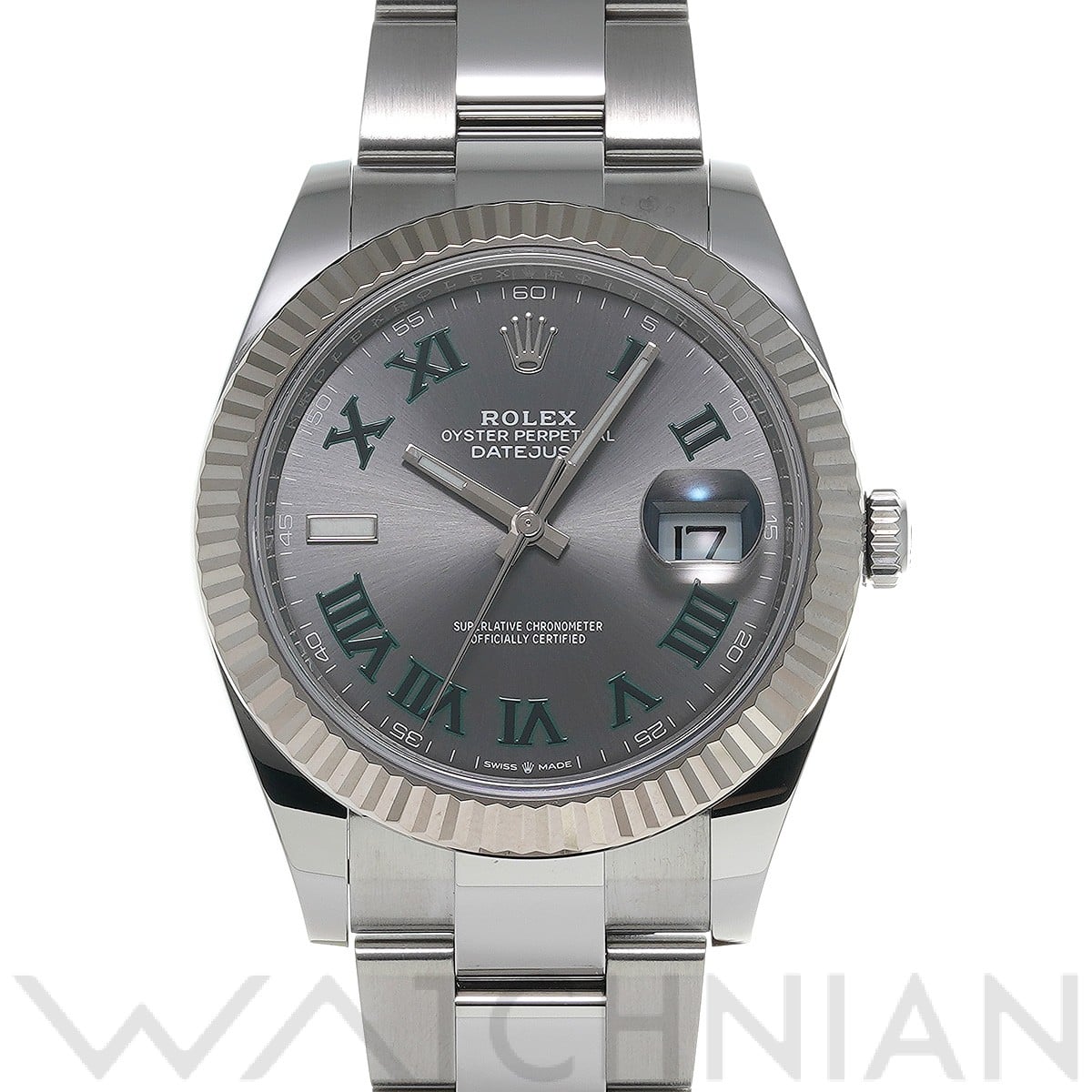 ロレックス デイトジャスト 41 126334 スレート メンズ 時計 【中古】【wristwatch】