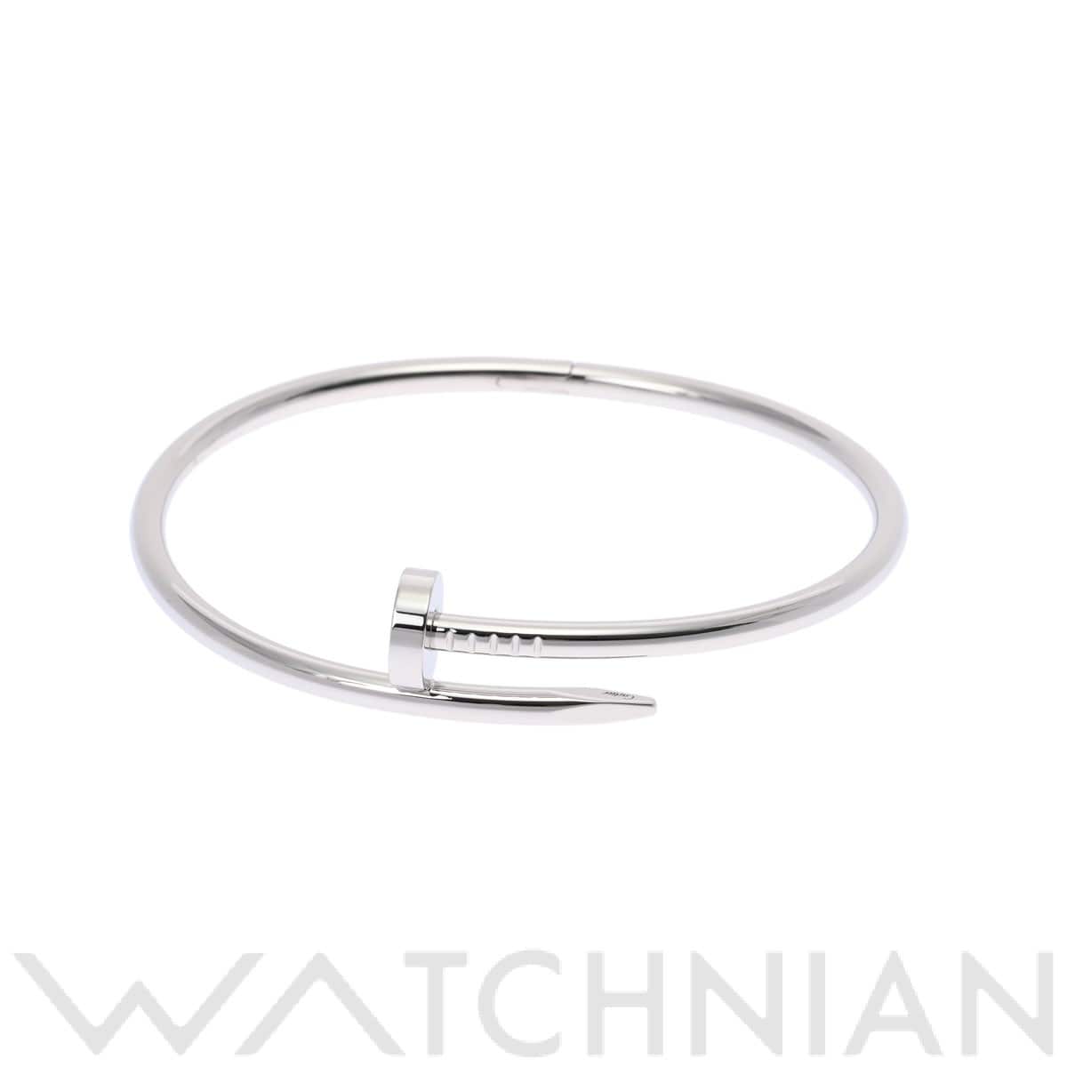 カルティエ ジュスト アンクル ブレスレット シルバー K18ホワイトゴールド WG レディース ジュエリー 【中古】【jewelry】