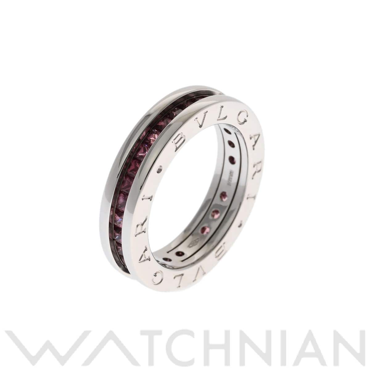 ブルガリ B.ZERO1 ナローリング #50 シルバー K18ホワイトゴールド WG レディース ジュエリー 【中古】【jewelry】