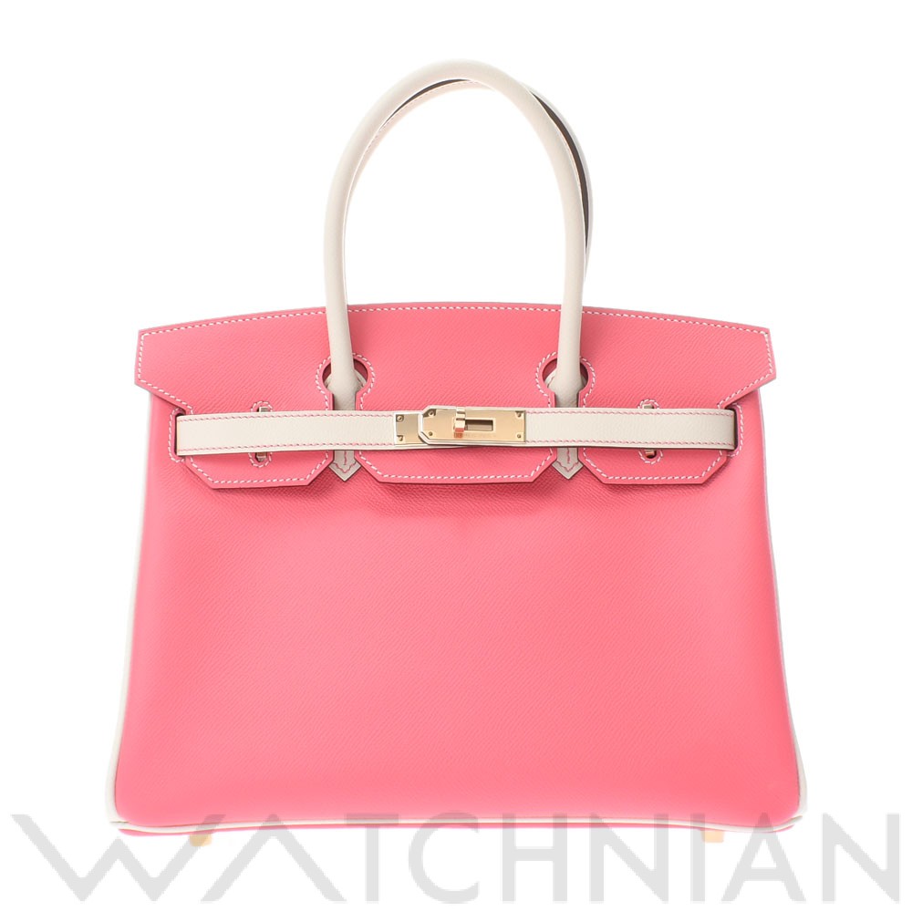 エルメス / HERMES バーキン 30 SPオーダー ローズアザレ/クレ/シャンパンゴールド金具 ヴォーエプソン レディース バッグ 【未使用】【bag】