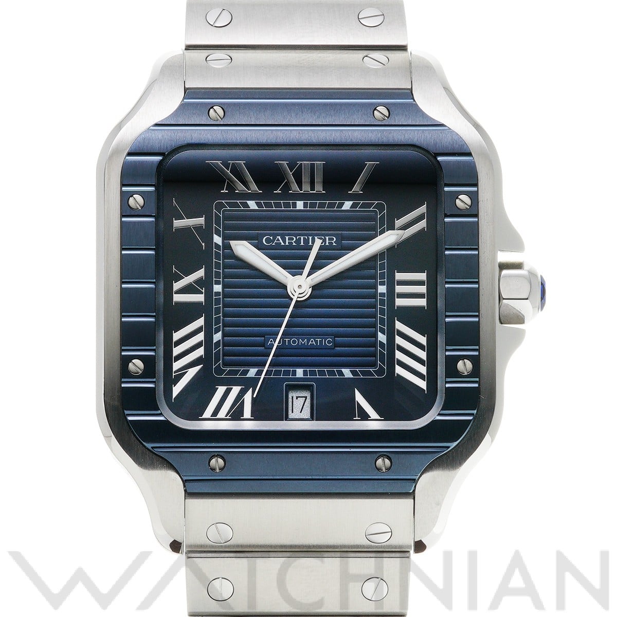 カルティエ / CARTIER サントス ドゥ カルティエ LM WSSA0048 ブルー メンズ 時計 【中古】【wristwatch】