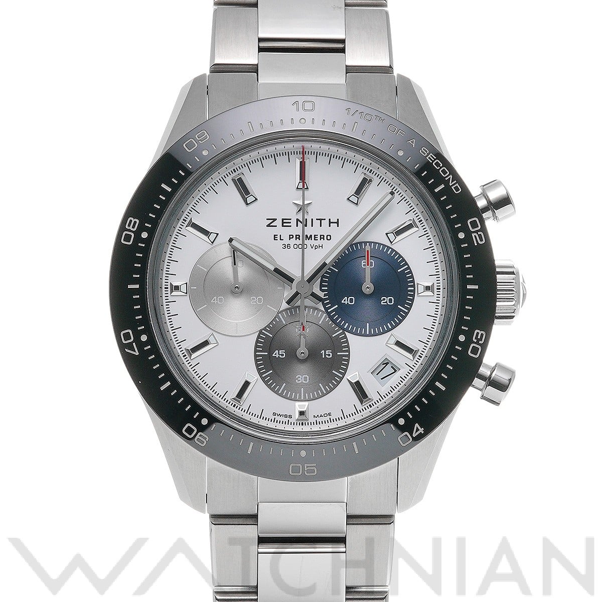 ゼニス / ZENITH クロノマスター スポーツ エル・プリメロ 03.3100.3600/69.M3100 ホワイト/ブルー/グレー メンズ 時計 【中古】【wristwatch】