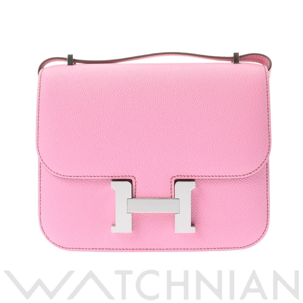 コンスタンス ミニ18 ピンク/パラジウム金具 ヴォーエプソン HERMES エルメス レディース 【新品】