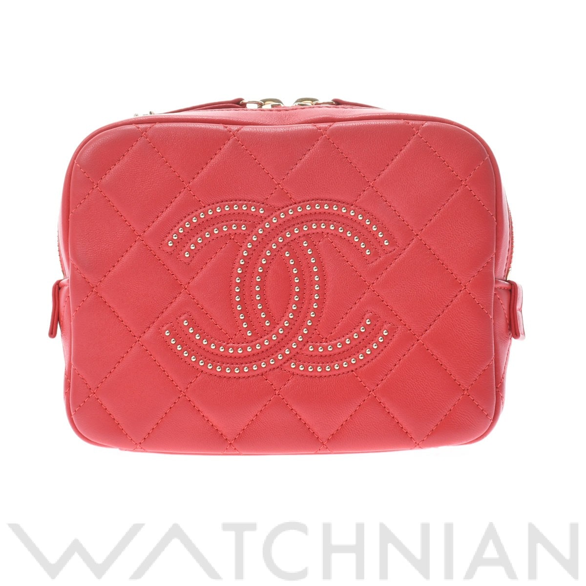 シャネル マトラッセ ヴァニティ チェーンショルダー ピンク/ゴールド金具 AS1514 ラムスキン レディース バッグ 【中古】【bag】