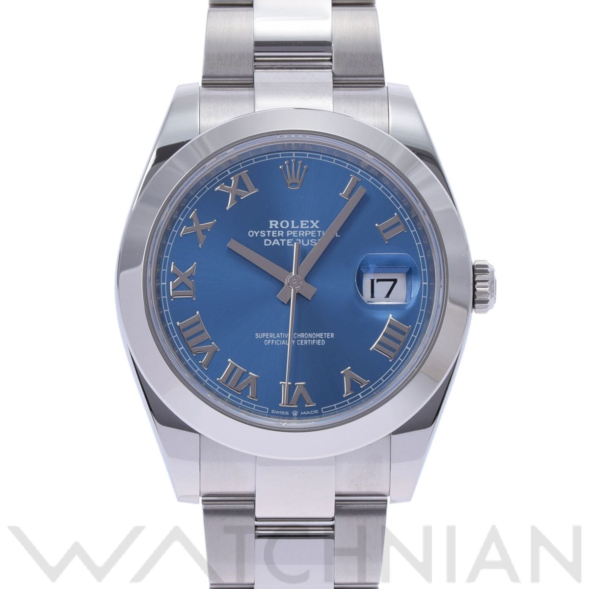 デイトジャスト 41 126300 ランダムシリアル アズーロブルー ロレックス ROLEX メンズ 【中古】
