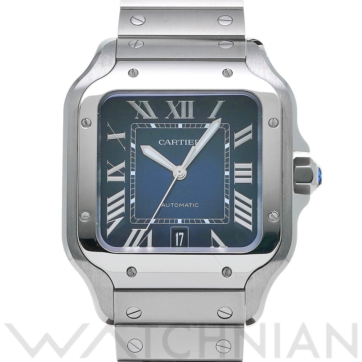 カルティエ / CARTIER サントス ドゥ カルティエ LM WSSA0030 ブルー メンズ 時計 【中古】【wristwatch】