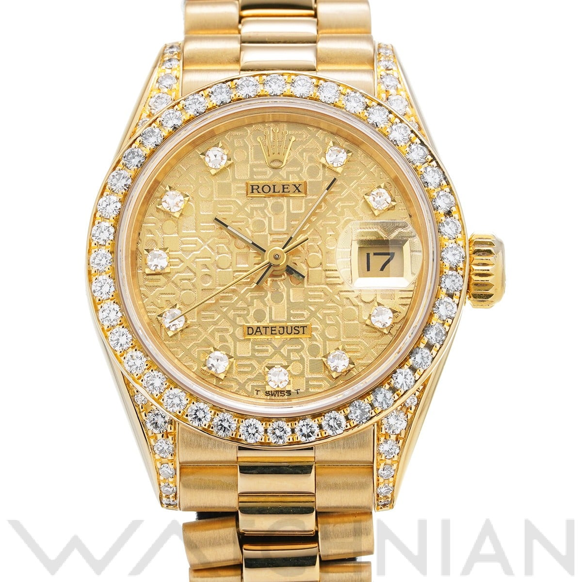 ロレックス デイトジャスト 26 69158G シャンパンコンピュータ/ダイヤモンド レディース 時計 【中古】【wristwatch】