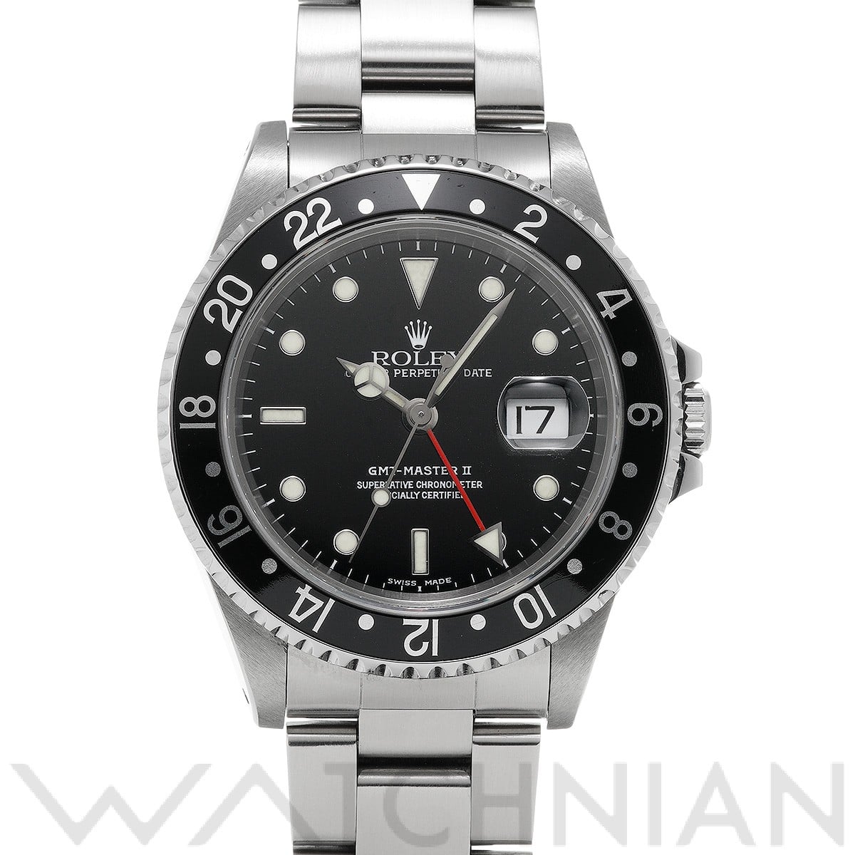 ロレックス GMTマスターII 16710 ブラック メンズ 時計 【中古】【wristwatch】