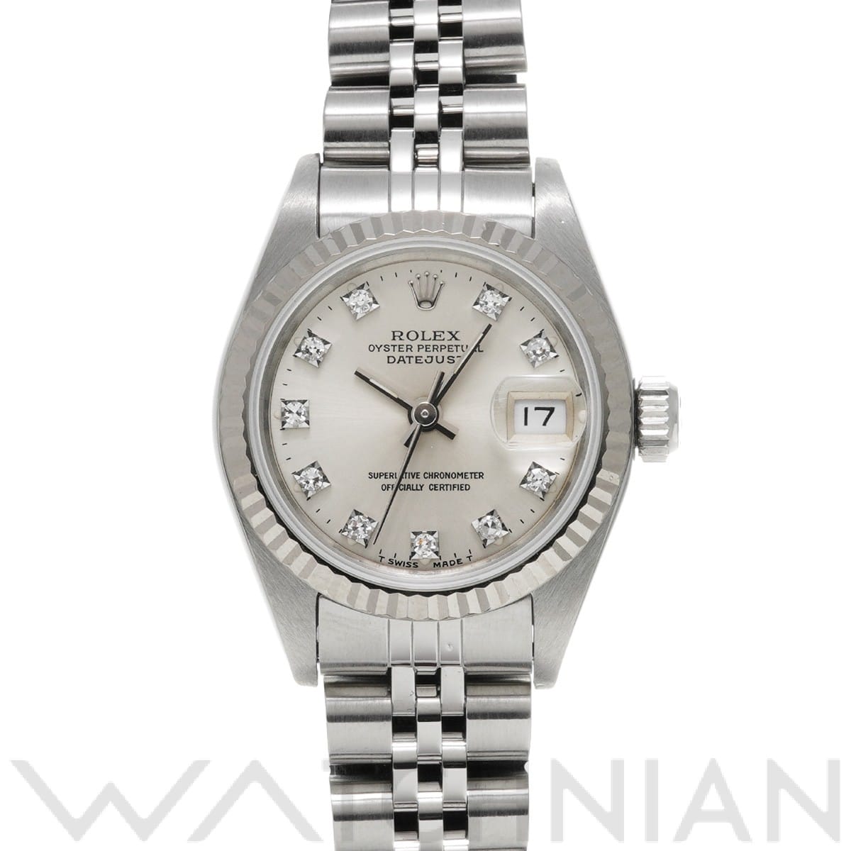 デイトジャスト 69174G N番(1991年頃製造) シルバー/ダイヤモンド ロレックス ROLEX レディース 【中古】