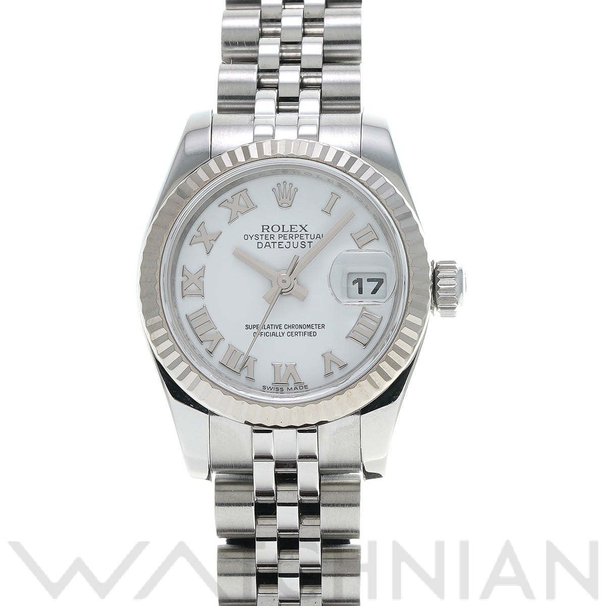 ロレックス レディ デイトジャスト 26 179174 ホワイト レディース 時計 【中古】【wristwatch】