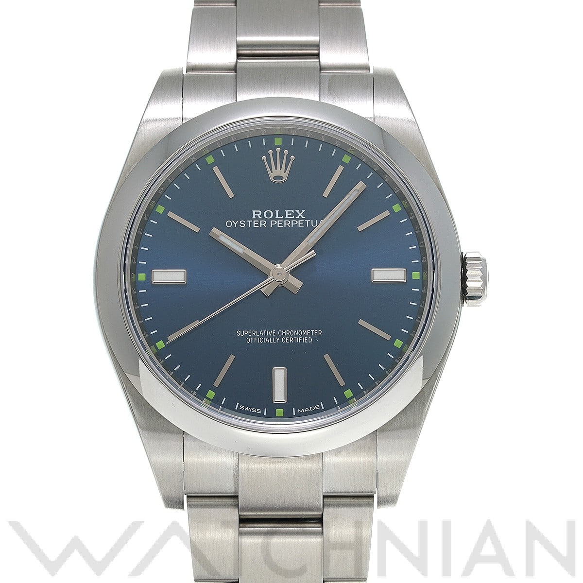 ロレックス / ROLEX オイスターパーペチュアル 39 114300 ブルー メンズ 時計 【中古】【wristwatch】