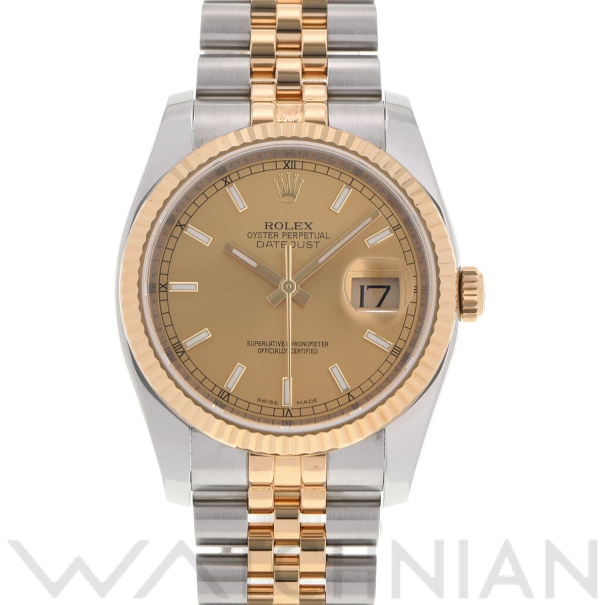 ロレックス デイトジャスト 36 116233 シャンパン メンズ 時計 【中古】【wristwatch】