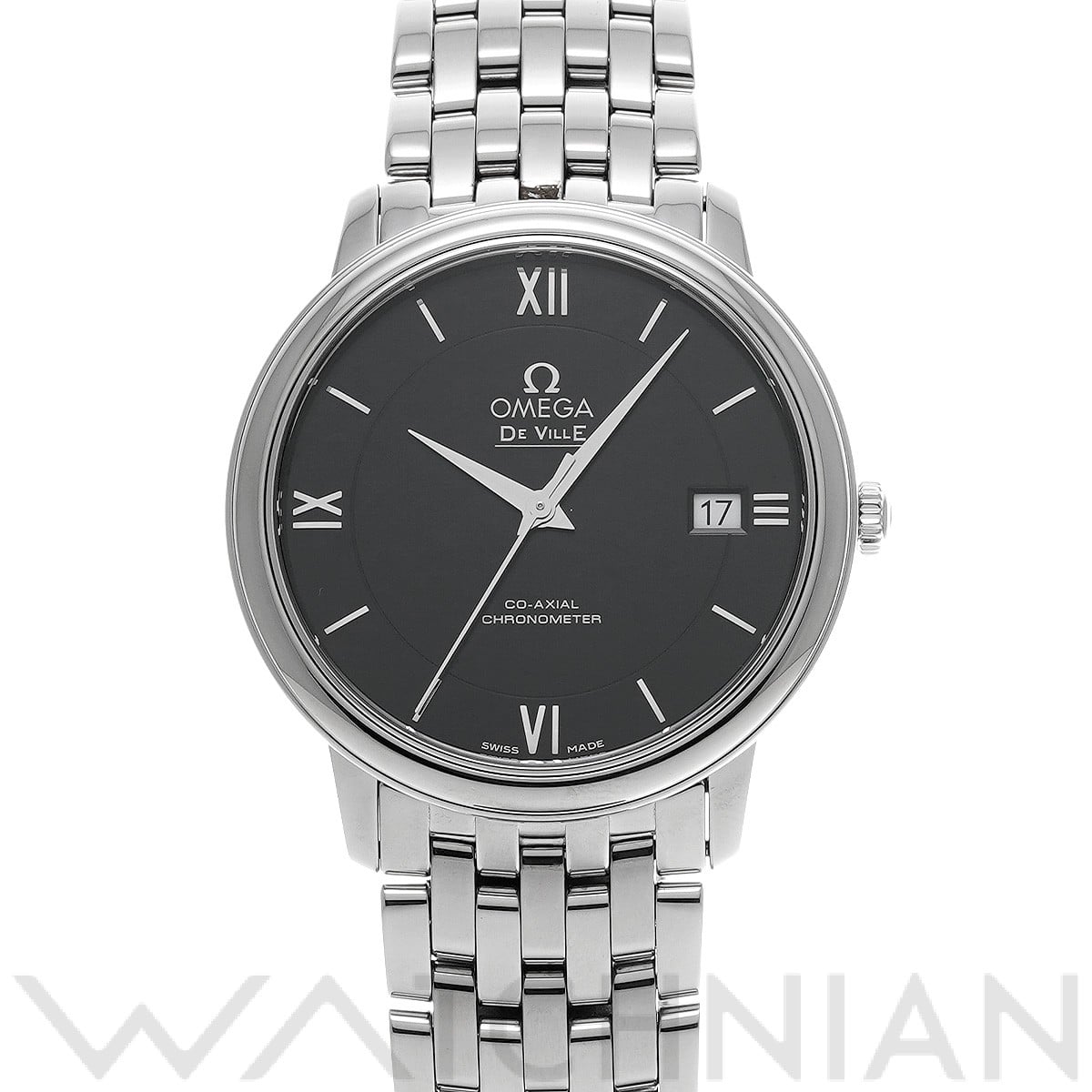 オメガ / OMEGA デ・ヴィル プレステージ コーアクシャル 424.10.37.20.01.001 ブラック メンズ 時計 【中古】【wristwatch】