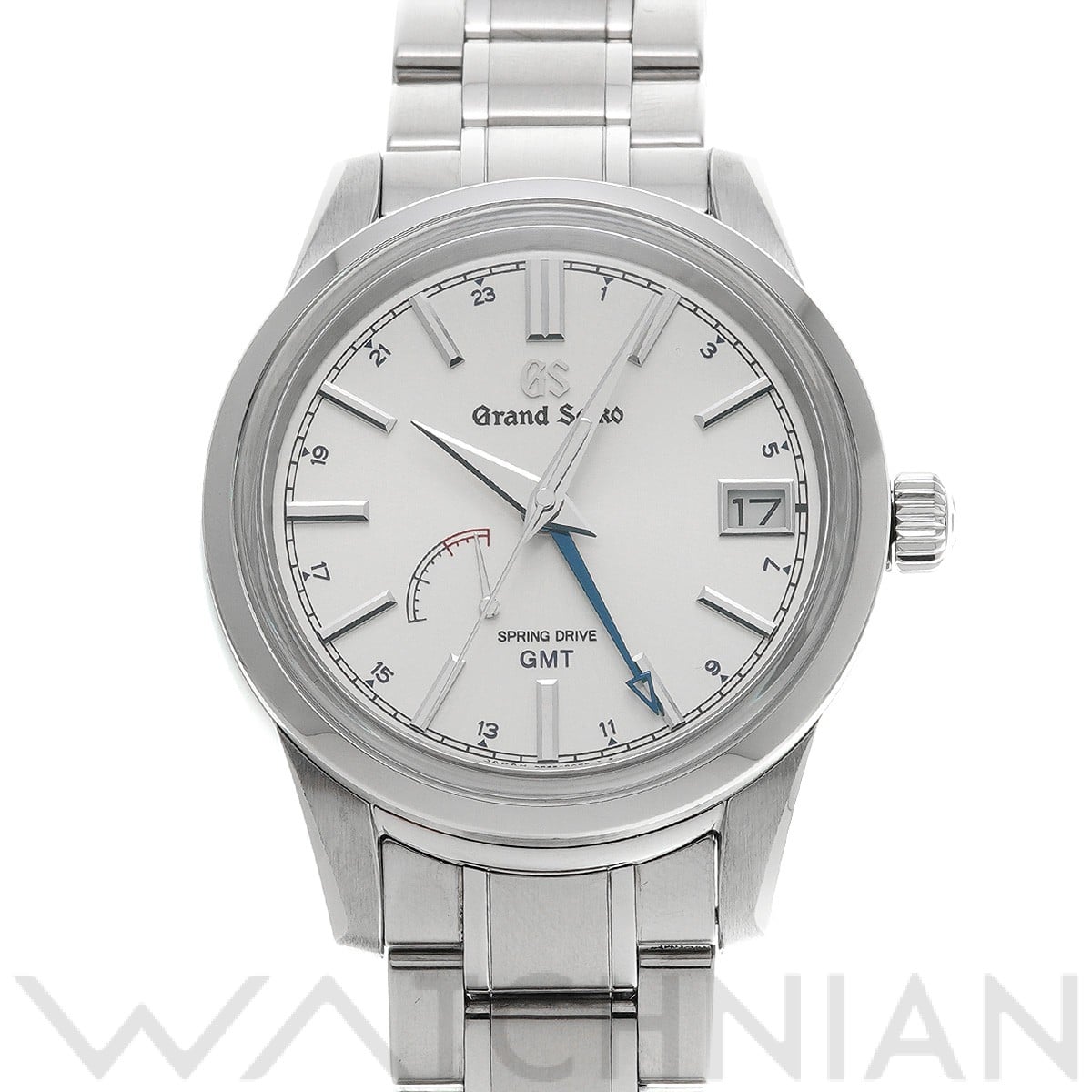 グランドセイコー / Grand Seiko スプリングドライブ GMT SBGE225 シルバー メンズ 時計 【中古】【wristwatch】