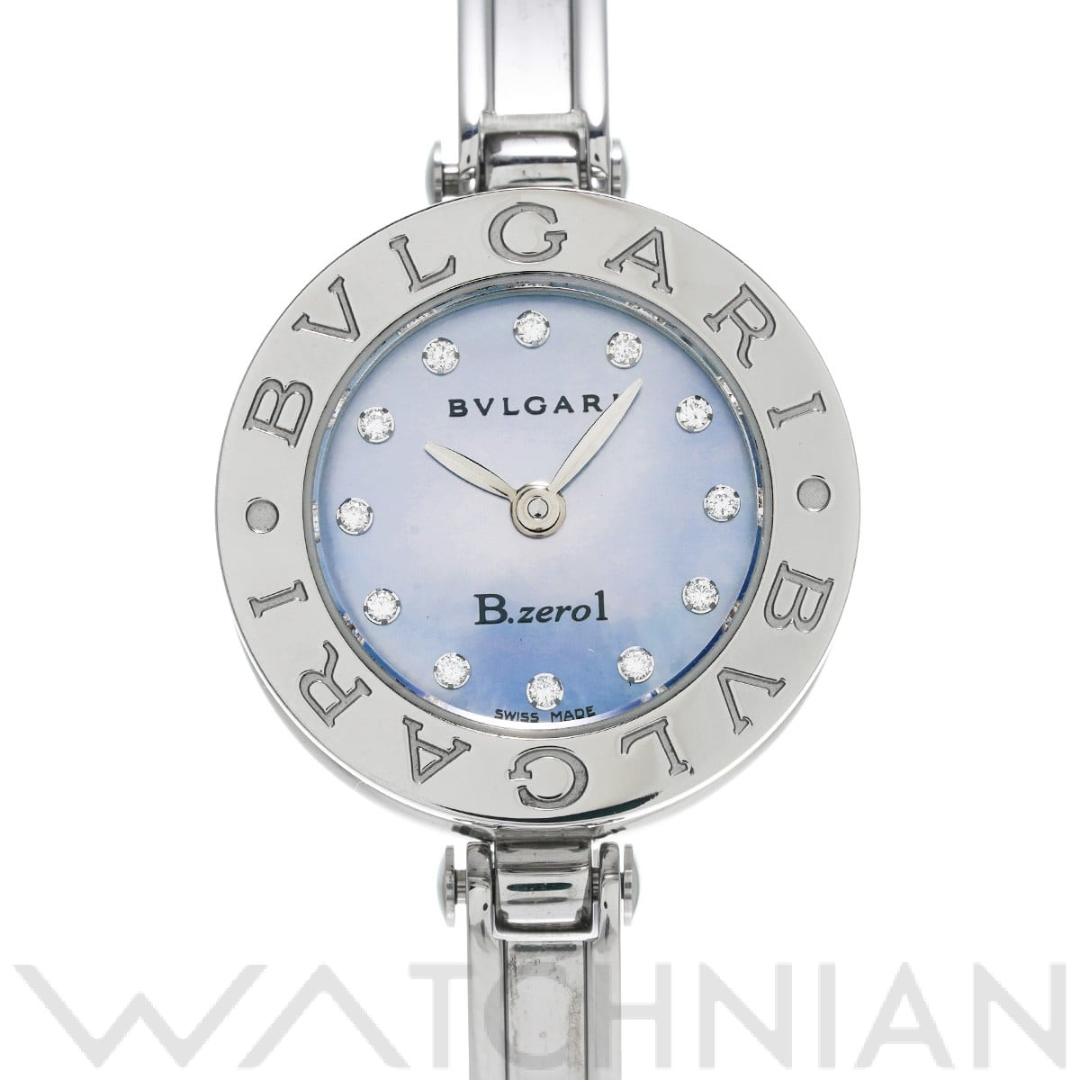 ブルガリ / BVLGARI ビーゼロワン / B-ZERO1 BZ22BSS/12.M ブルーシェル/ダイヤモンド レディース 時計 【中古】【wristwatch】