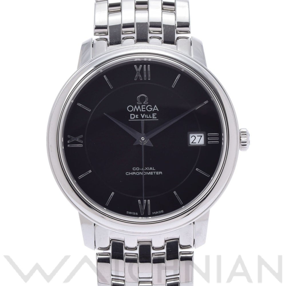 オメガ / OMEGA デ・ヴィル プレステージ コーアクシャル 424.10.37.20.01.001 ブラック メンズ 時計 【中古】【wristwatch】