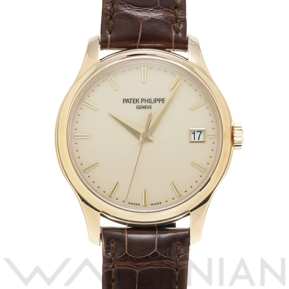 カラトラバ 5227J-001 ラック・アイボリー パテック フィリップ PATEK PHILIPPE メンズ 【中古】