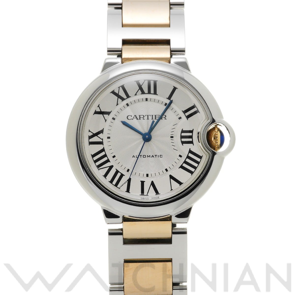 カルティエ / CARTIER バロンブルー ドゥ カルティエ 36mm W2BB0012 シルバー ユニセックス 時計 【中古】【wristwatch】