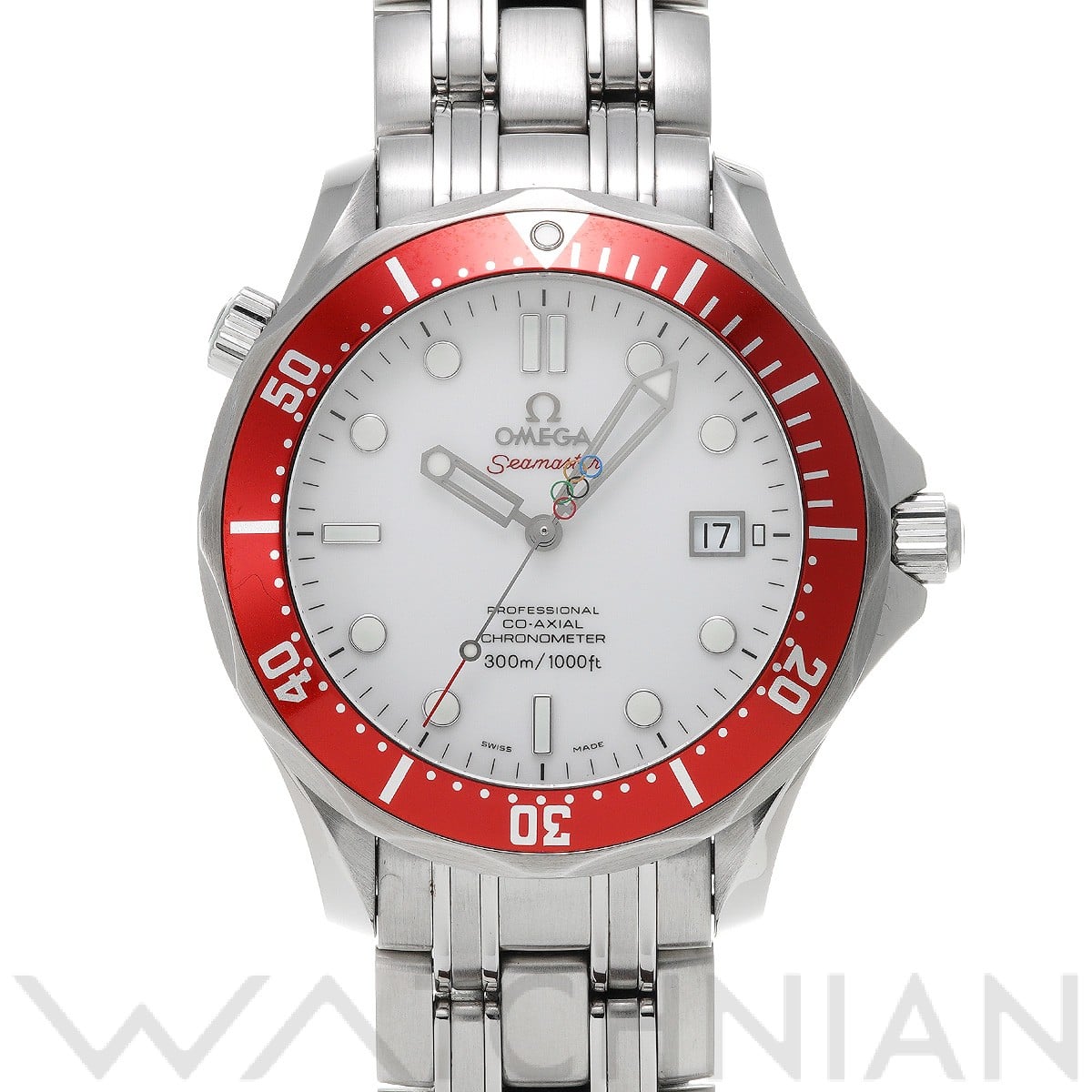 オメガ / OMEGA シーマスター ダイバー300 コーアクシャル 2010 バンクーバー五輪 212.30.41.20.04.001 ホワイト メンズ 時計 【中古】【wristwatch】