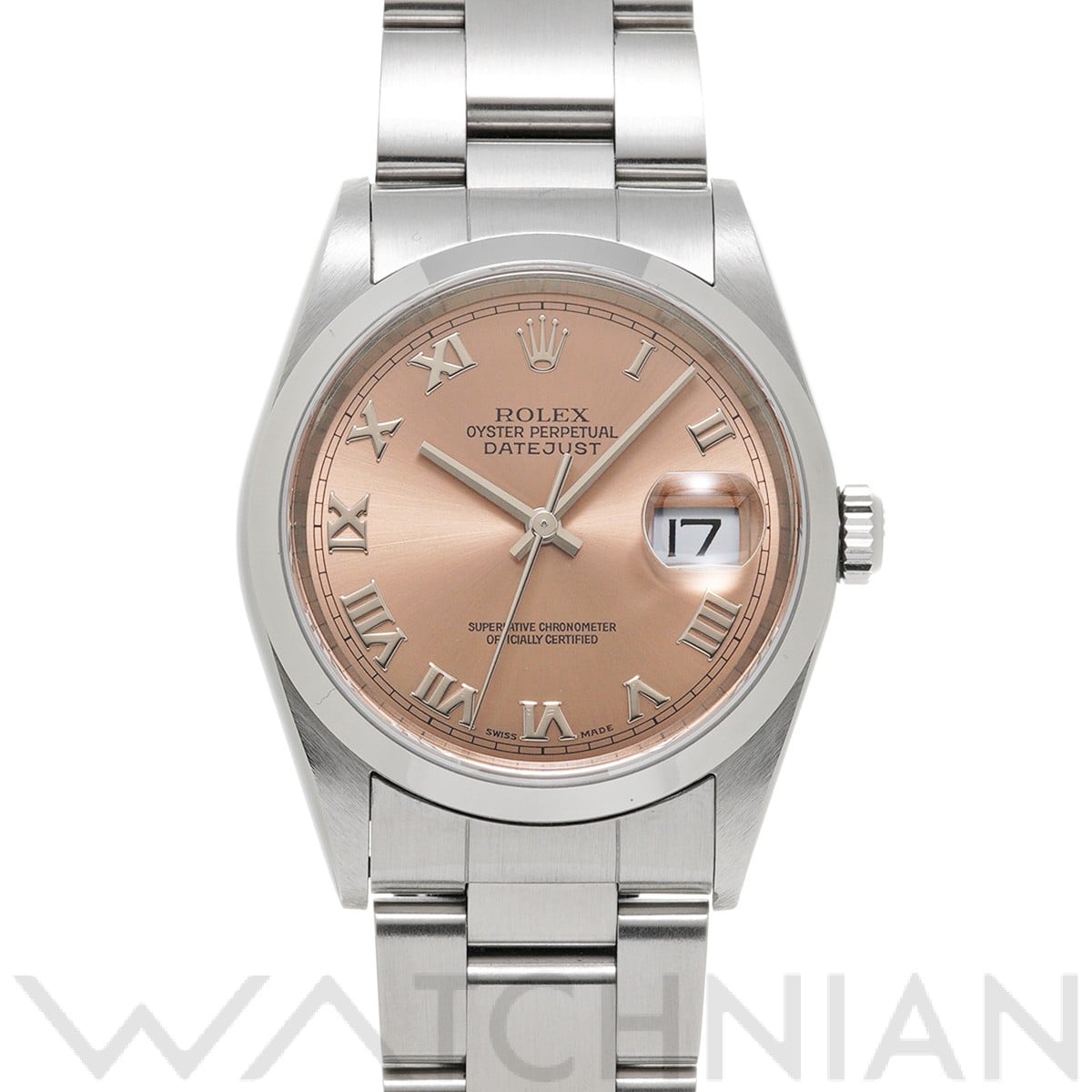 ロレックス デイトジャスト 36 16200 ピンク メンズ 時計 【中古】【wristwatch】