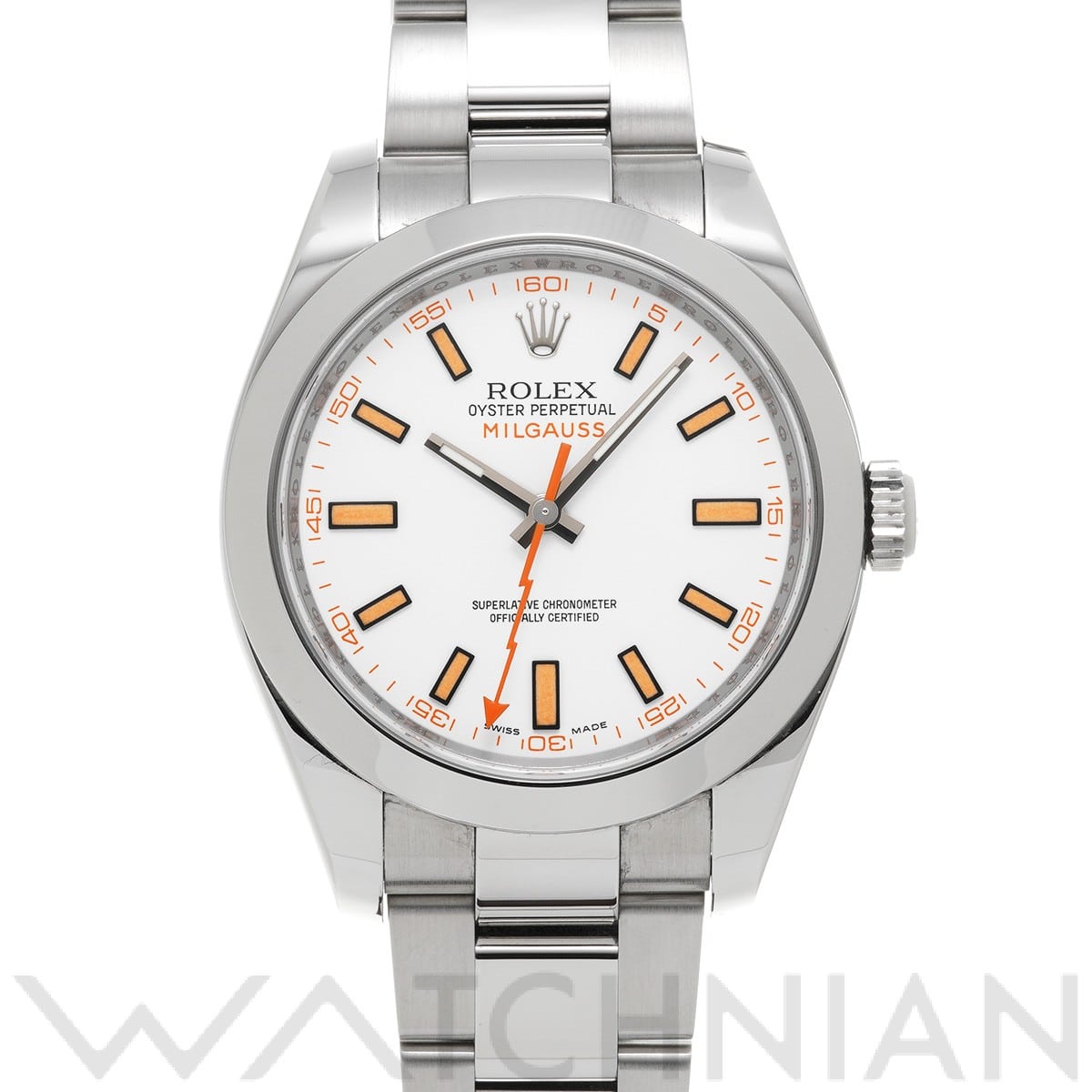 ミルガウス 116400 G番(2012年頃製造) ホワイト ロレックス ROLEX メンズ 【中古】