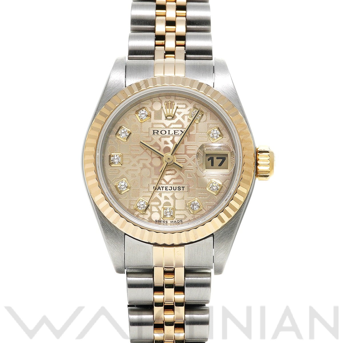 ロレックス デイトジャスト 79173G シャンパンコンピュータ/ダイヤモンド レディース 時計 【中古】【wristwatch】