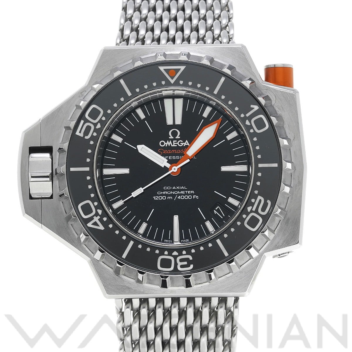 シーマスター プロプロフ 1200M コーアクシャル クロノメーター 224.30.55.21.01.001 ブラック オメガ OMEGA メンズ 【中古】