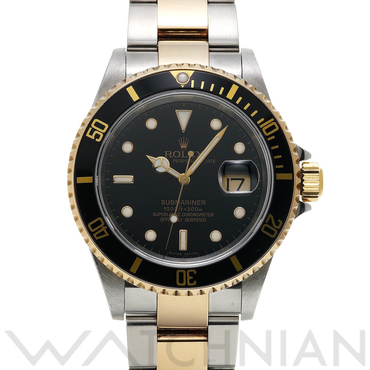 サブマリーナ デイト 16613 D番(2005年頃製造) ブラック ロレックス ROLEX メンズ 【中古】