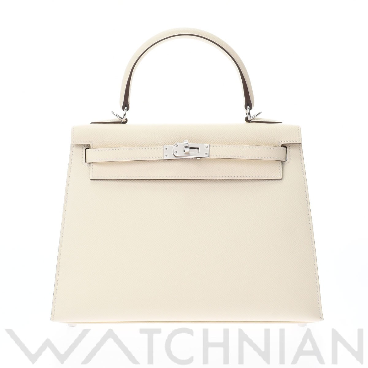 ケリー 25 外縫い ヴェルソ ナタ/セサミ/パラジウム金具 ヴォーエプソン HERMES エルメス レディース 【新品】