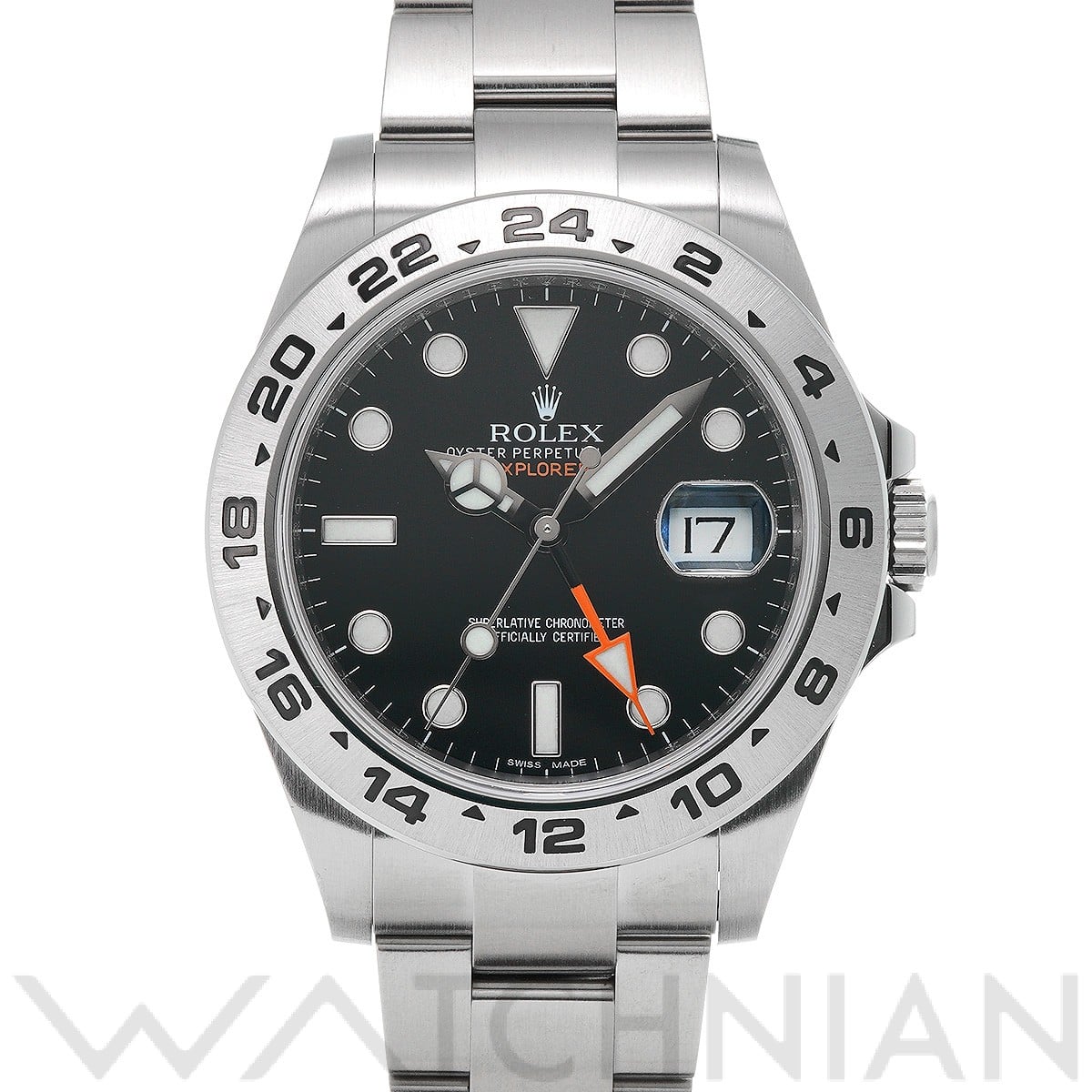 ロレックス エクスプローラーII 216570 ブラック メンズ 時計 【中古】【wristwatch】