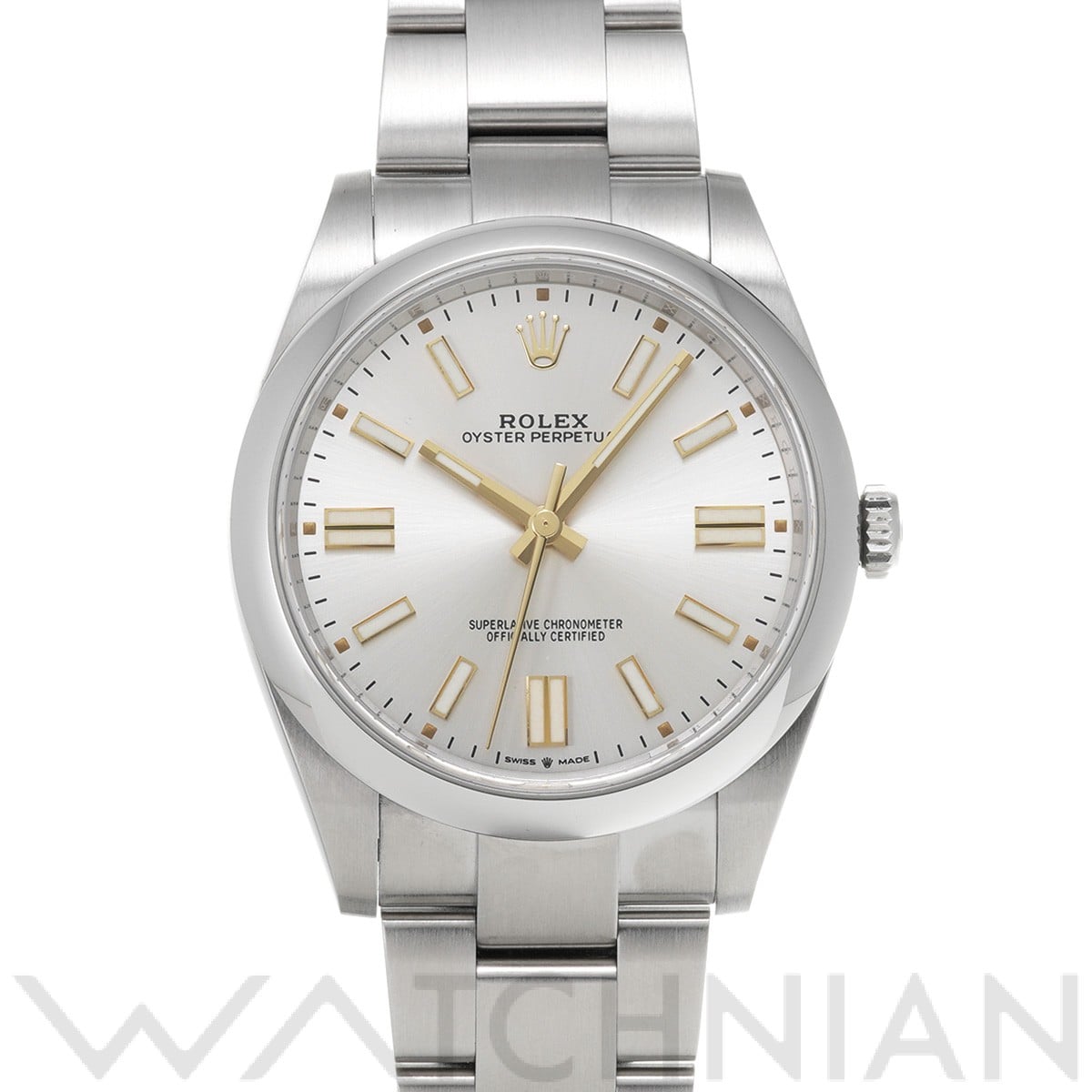 ロレックス オイスターパーペチュアル 41 124300 シルバー メンズ 時計 【中古】【wristwatch】