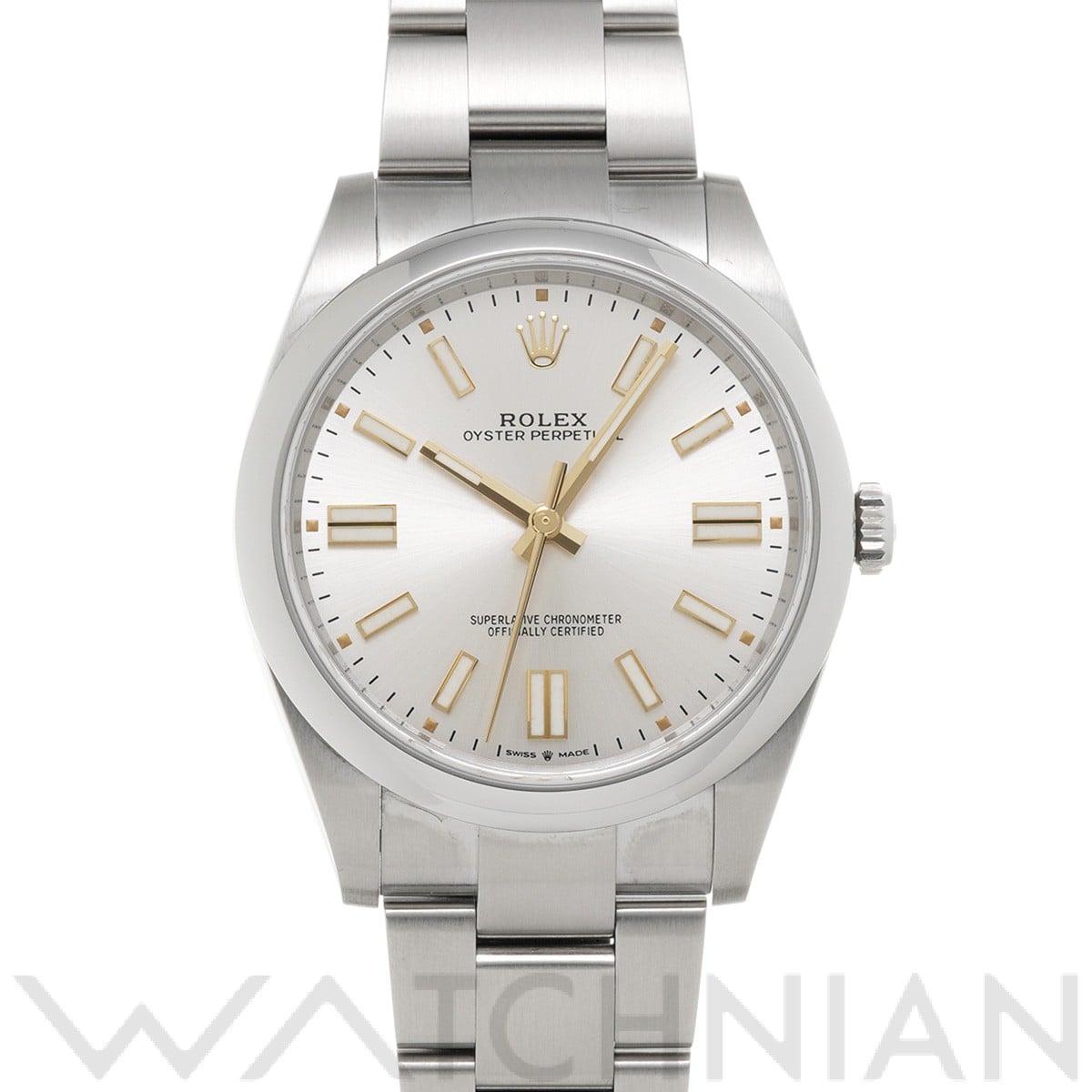 ロレックス オイスターパーペチュアル 41 124300 シルバー メンズ 時計 【中古】【wristwatch】