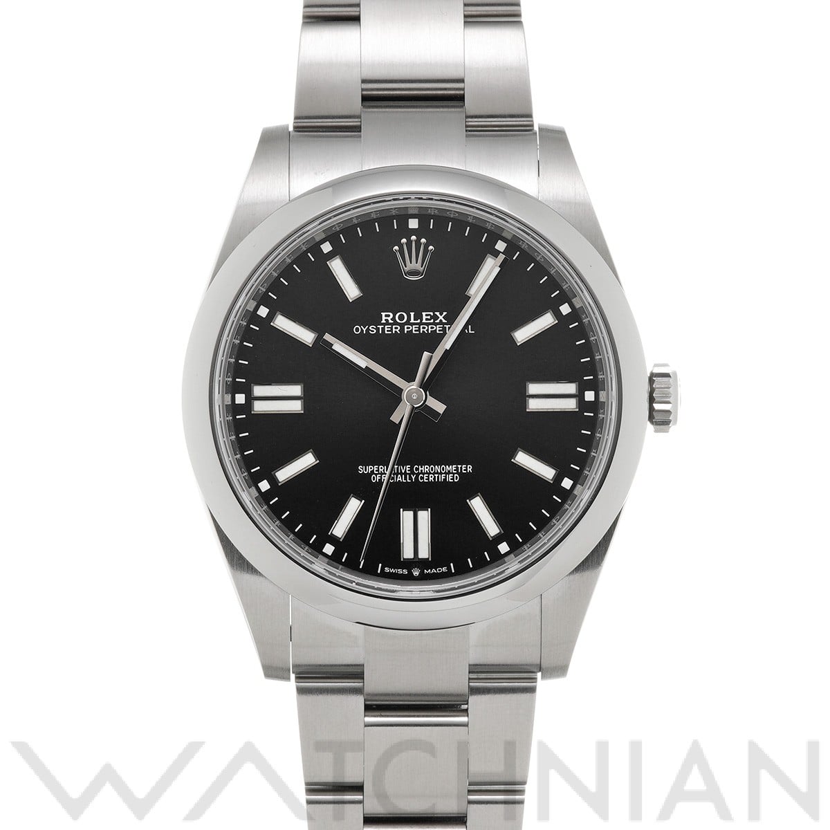 ロレックス オイスターパーペチュアル 41 124300 ブライトブラック メンズ 時計 【中古】【wristwatch】