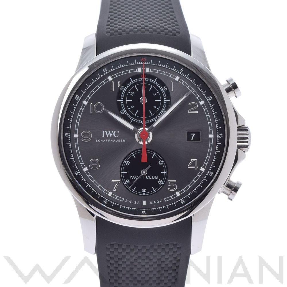 ポルトギーゼ ヨットクラブ クロノグラフ IW390503 スレートグレー/ブラック インターナショナルウォッチカンパニー IWC メンズ 【中古】