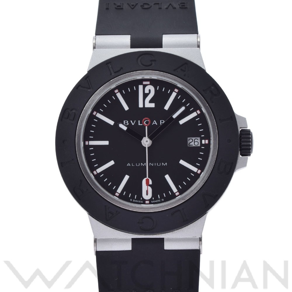 ブルガリブルガリ アルミニウム BB40AT ブラック ブルガリ BVLGARI メンズ 【中古】