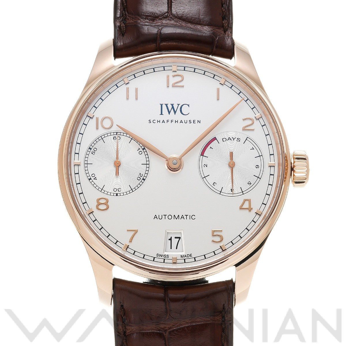 ポルトギーゼ オートマティック 7デイズ IW500701 シルバー インターナショナルウォッチカンパニー IWC メンズ 【中古】