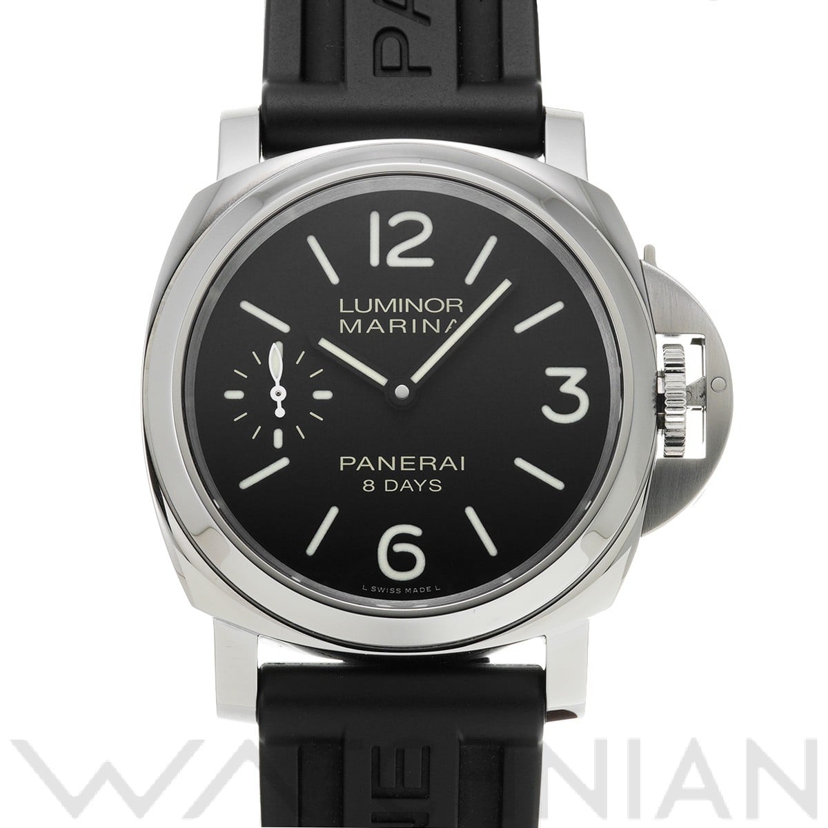 ルミノールマリーナ 8デイズ PAM00510 U番(2018年製造) ブラック パネライ OFFICINE PANERAI メンズ 【中古】