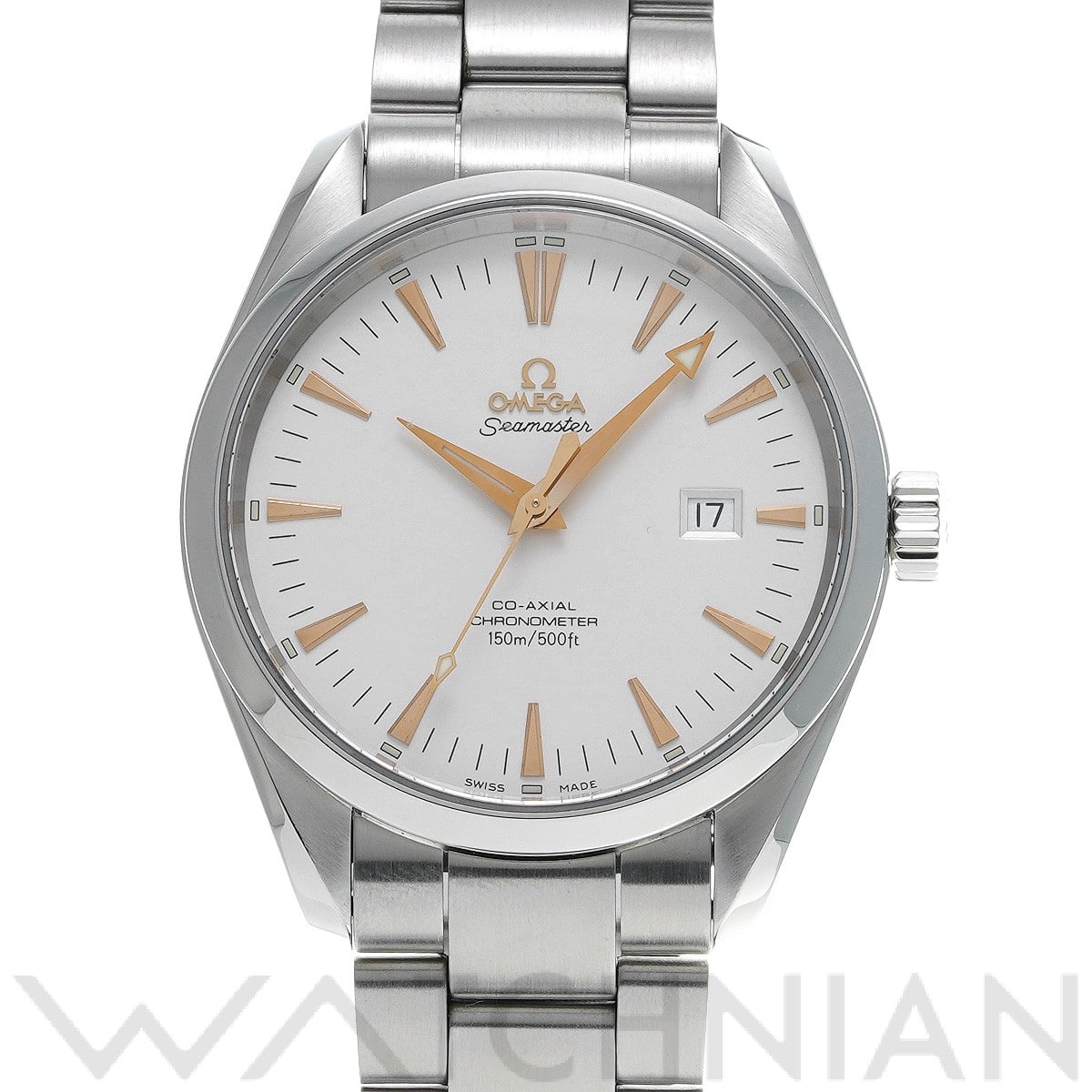 オメガ / OMEGA シーマスター アクアテラ コーアクシャル ビッグサイズ 2502.34 シルバー メンズ 時計 【中古】【wristwatch】