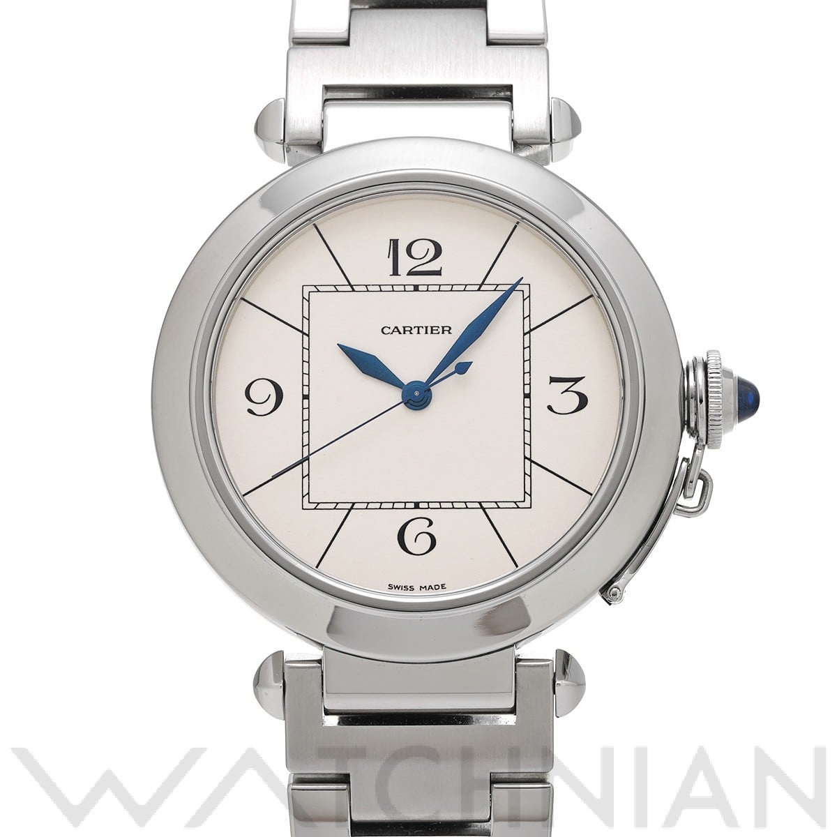 カルティエ / CARTIER パシャ 42 W31072M7 アイボリー メンズ 時計 【中古】【wristwatch】